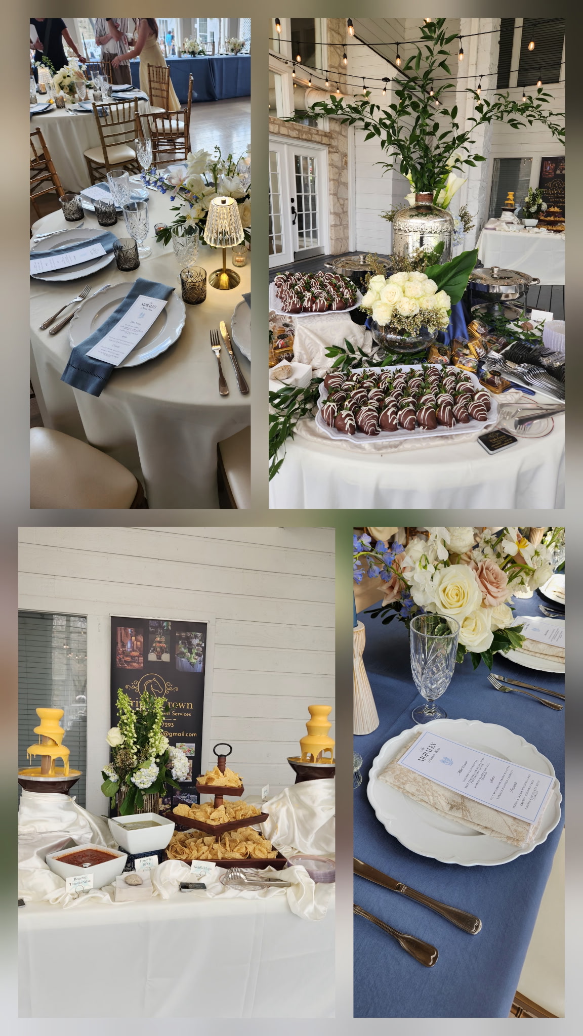 Outdoor table setting